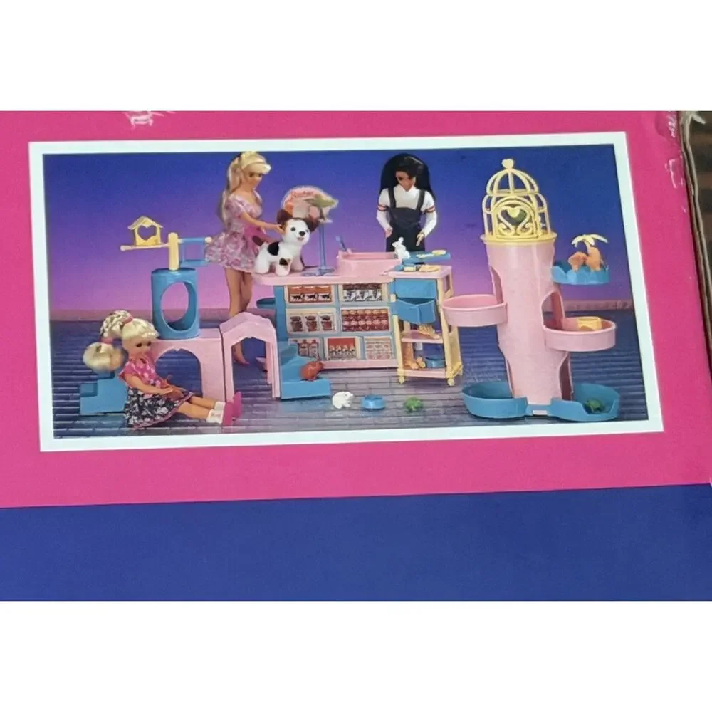 NEW SEALED Box Vintage 1996 Barbie Pet Shop Playset 67550 Mattel Dog 3812/71